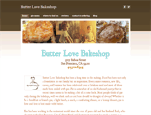 Tablet Screenshot of butterlovebakeshop.com